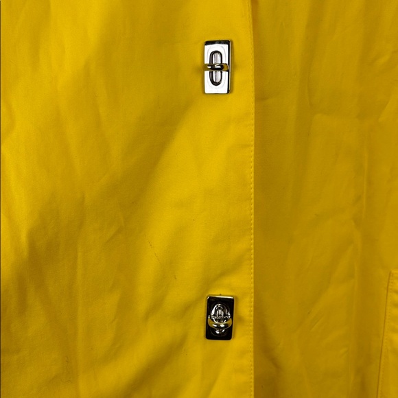 Lauren Ralph Lauren Women’s Yellow Raincoat Plaid Lining Size L - Picture 5 of 11